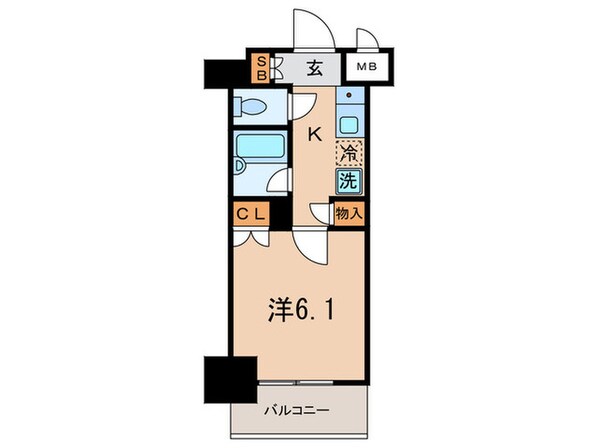 菱和パレス五反田西(６０２)の物件間取画像